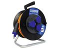 Extension Cable Reel PROFESSIONAL Black 1.5mm² IP55 PUR 30m 3x CH Type J (T23) Socket - CH Type J (T23) Plug